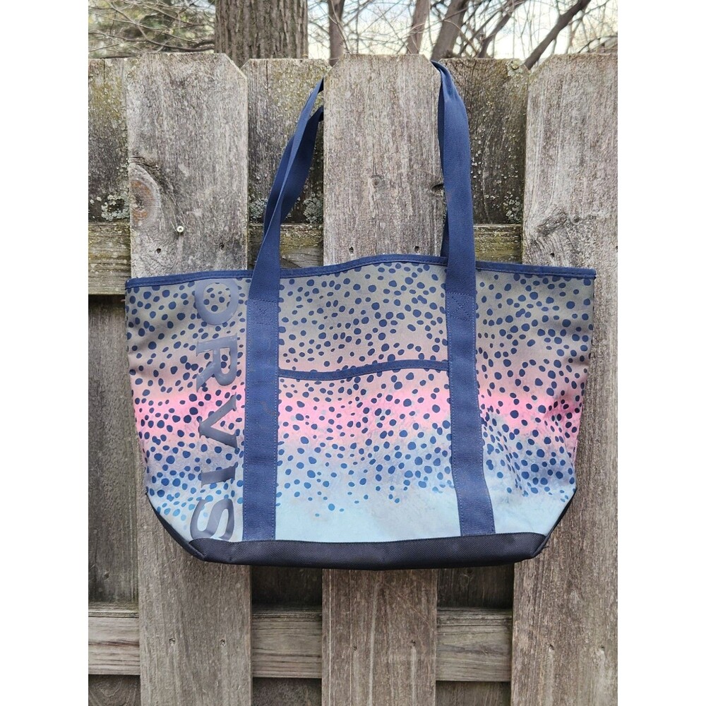 Orvis Large Adventure Tote Bag Rainbow Trout w Luggage Roller Sleeve